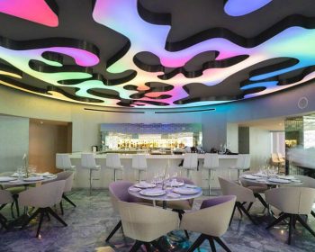 Công trình trần Sky Ceiling xuyên sáng màu Temptation Resort & Spa Cancun – Mexico